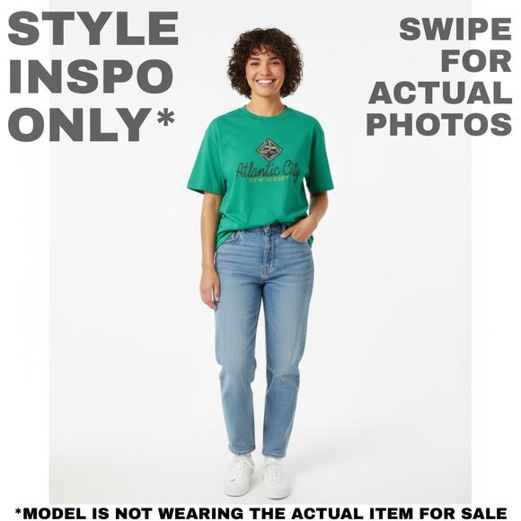 Green Atlantic City, New Jersey T-Shirt – Size Large [0115] - Picture 2 of 6